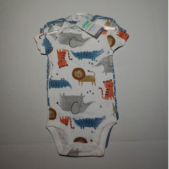 Carters Boys NEW w/Tags "Child of Mine" 2 piece Onesies - sz. 3-6 months - Picture 1 of 5